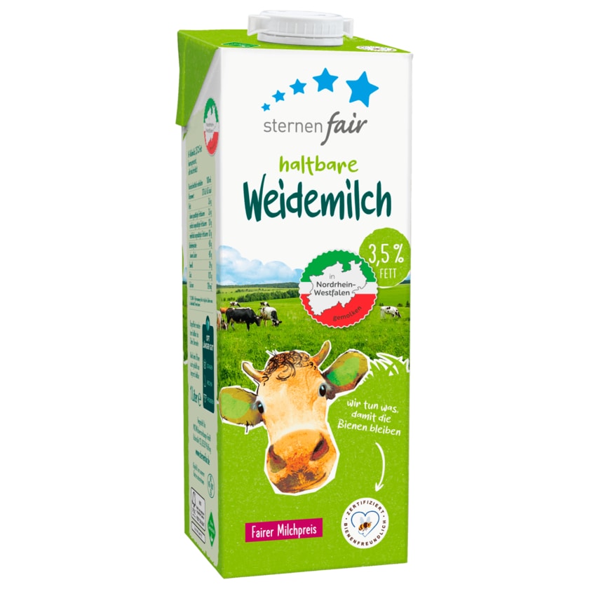 Sternenfair H-Weidemilch 3,5% 1l